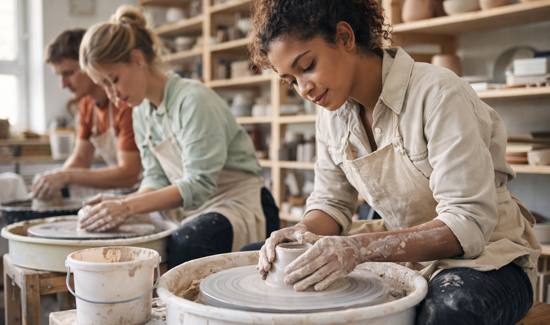 Pottery Session In Sunlight (1)